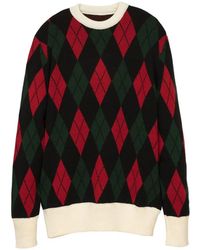 LC23 - Rombo Argyle Sweater - Lyst
