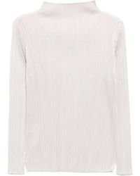 Pleats Please Issey Miyake - Pleated T-Shirt - Lyst