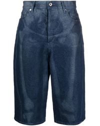 Off-White c/o Virgil Abloh - Off-white Body Scan Denim Shorts Blue - Lyst