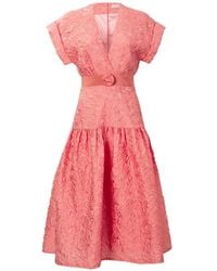 Silvia Tcherassi - Metaponto V-Neck Dress - Lyst