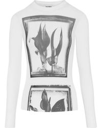 Jean Paul Gaultier - フローラル ロングスリーブ トップ - Lyst