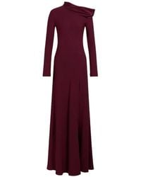 Alberta Ferretti - Off-Shoulder Side-Slit Maxi Dress - Lyst