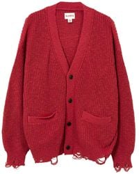 KAMIYA - Frayed Pocket Cardigan - Lyst