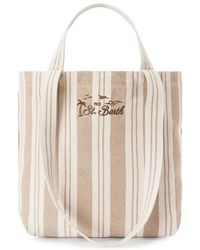 MC2 Saint Barth - Essential Beach Striped Cotton Tote Bag - Lyst