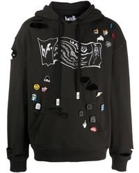 Haculla - Distressed Pin-detailed Hoodie - Lyst