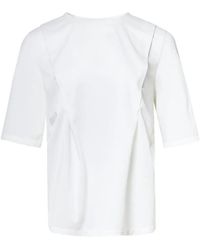 KUMANN YHJ - Asymmetrical Side Panel Detail T-Shirt - Lyst