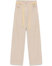 Aspesi - Striped Wide-Leg Trousers - Lyst