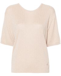 Jacob Cohen - Twisted Ribbed-knit T-shirt - Lyst