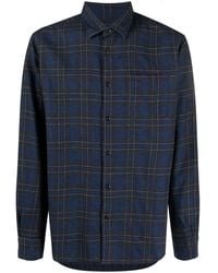 Woolrich - Long-Sleeve Checked Cotton Shirt - Lyst