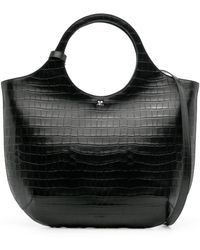 Courreges - Large Holy Crocodile Tote Bag - Lyst