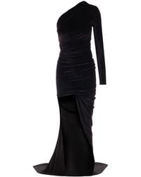 Balenciaga - One-shoulder Asymmetric Maxi Dress - Lyst