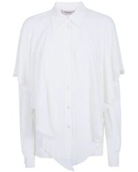 Twinset - Ruffled Long-Sleeve Shirt - Lyst