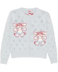 KENZO - Bunny Embroidery Cardigan - Lyst