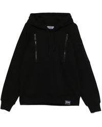 Versace Jeans Couture - Sudadera con capucha y parche del logo - Lyst