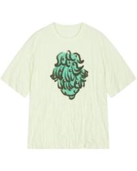 CROQUIS - Graphic-Print Pleated T-Shirt - Lyst
