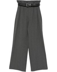 ELEH - Belted-Waist Trousers - Lyst