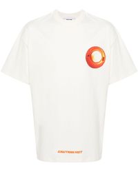 MSGM - T-Shirt mit grafischem Print - Lyst