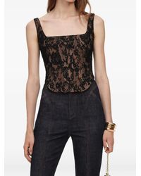 Self-Portrait - Lace Corset Top - Lyst