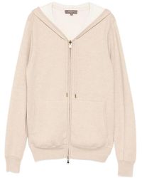 N.Peal Cashmere - Doublefaced Knit Zip-Up Hoodie - Lyst