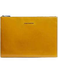 Piquadro - Ipad Pro 13" Leather Clutch Bag - Lyst