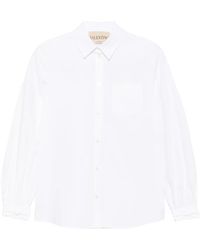 Valentino Garavani - Bow-Detail Long-Sleeve Shirt - Lyst