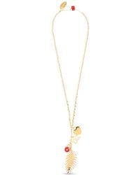 DSquared² - Charm-Detail Leaf-Pendant Necklace - Lyst