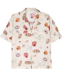 Chloé - Shell-print Silk Shirt - Lyst