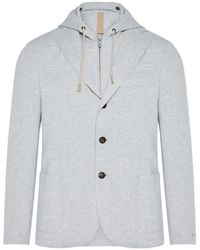 Eleventy - Hooded Three-Button Jacket - Lyst