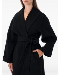 By Malene Birger - Belted Shawl-Collar Coat - Lyst