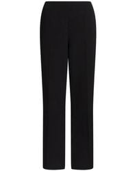 Alberta Ferretti - Pressed-Crease Straight-Leg Trousers - Lyst