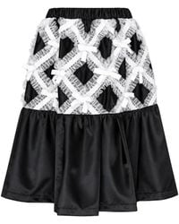 Comme des Garçons - Bow-Embellished Ruffled Midi Skirt - Lyst