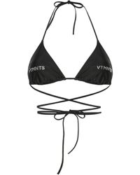 VTMNTS - Rhinestone-embellished Bikini Top - Lyst