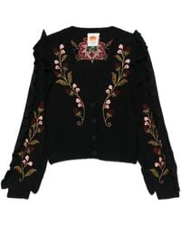 FARM Rio - Vest Met Geborduurde Bes - Lyst