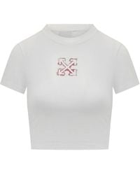 Off-White c/o Virgil Abloh - Arrow 90s-Fit T-Shirt - Lyst