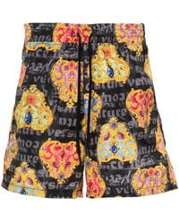 Versace - Heart Couture Bermuda Shorts - Lyst