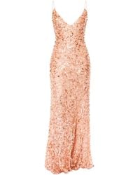 LoveShackFancy - Emmalisa Sequined V-Neck Maxi Dress - Lyst