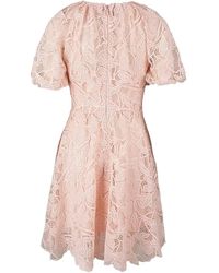 monique lhuillier printed lace mini dress Ava Lace Mini Dress by ML Monique Lhuillier