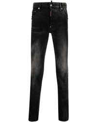 DSquared² - Distressed Skinny-cut Jeans - Lyst