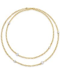 David Yurman - 18Kt Dy Madison Gelbgoldhalskette Mit Perlen Und Diamanten (3Mm) - Lyst