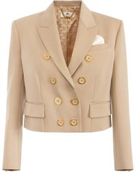 Elisabetta Franchi - Double-Breasted Tailored Blazer - Lyst