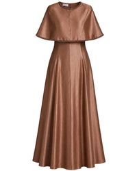 Baruni - Maxi Beaded-Trim Cape-Style Dress - Lyst