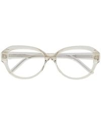 Saint Laurent - Sl411 Round-Frame Glasses - Lyst
