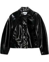 MSGM - Point Collar Flap Pockets Bomber Jacket - Lyst
