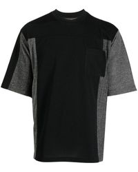White Mountaineering - Colour-block Panelled T-shirt - Lyst