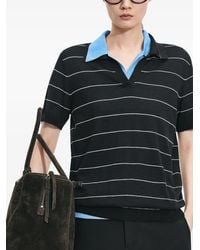 JNBY - Striped Polo-Collar T-Shirt - Lyst