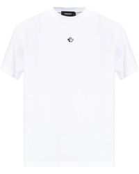 DSquared² - Logo-appliquéd Cotton T-shirt - Lyst