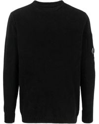 C.P. Company - Lens-detail Knitted Cotton Jumper - Lyst