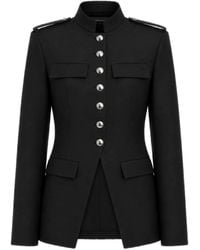Nicholas - Button-Up Epaulette-Detail Jacket - Lyst