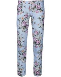 DSquared² - Floral-Print Skinny Trousers - Lyst
