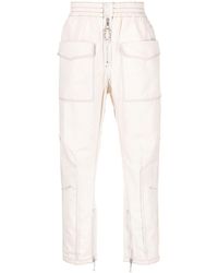 Isabel Marant - Contrast-stitching Cotton Cargo Trousers - Lyst